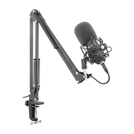 Streamovací mikrofon Genesis Radium 400, USB, kardioidní polarizace, ohybné rameno, pop-filter