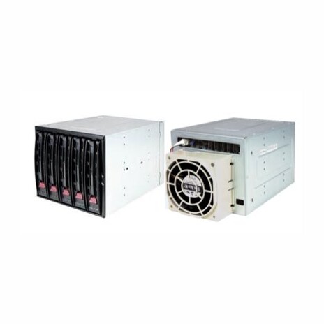 SUPERMICRO 5x 3,5in 3x 5,25 Bay SAS/SATA HDD (Black) Enclosure, 9cm fan