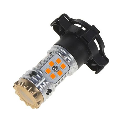 LED autožárovka PY24W oranžová, CAN-BUS, 12-24V, 24LED/3030SMD