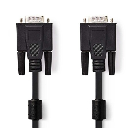 Nedis CCGB59000BK20 - Kabel VGA | VGA Zástrčka - VGA Zástrčka | 2 m | Černá barva