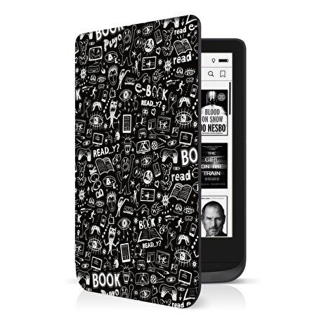 CONNECT IT DOODLE pouzdro pro PocketBook 616/627, ČERNÉ