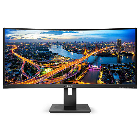 Philips LCD 345B1C 34" zakřivený VA/3440x1440@100Hz/5ms/80mil:1/300cd/DP/2xHDMI/4xUSB 3.2/repro/VESA