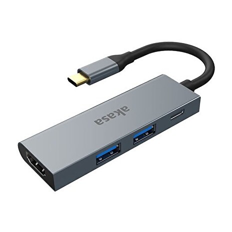 AKASA dokovací stanice 4v1 USB 3.1 Type-C / 1x USB 3.1 Type-C / 2x USB Type-A / 1x HDMI /