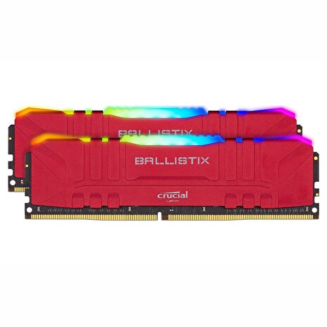 Crucial DDR4 32GB (2x16GB) Ballistix RGB DIMM 3000MHz CL15 červená