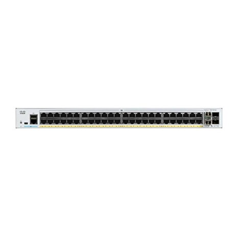 48x 10/100/1000 Ethernet PoE+ ports and 740W PoE budget, 4x 1G SFP uplinks