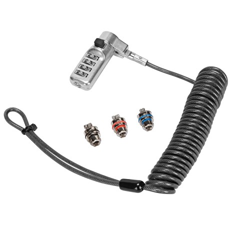 TARGUS, Targus 3-in-1 Coiled Combin Lock
