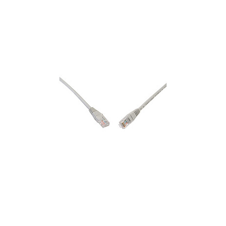 Patch kabel CAT5E UTP PVC 0,5m šedý non-snag-proof C5E-155GY-0,5MB