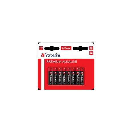 VERBATIM Alkalické baterie AAA, 8 PACK , LR03