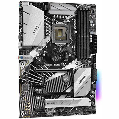 ASRock Z490 PRO4 / LGA1200 / Intel Z490 / 4x DDR4 DIMM / D-Sub / HDMI / 2x M.2 / USB Type-C / ATX