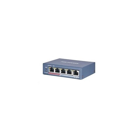 HIKVISION DS-3E0105P-E/M (B) (4+1) PoE switch, 38W budget, 1x 100Mbit, 4x 10/100Mbit PoE Plus, IEEE802.3af/at