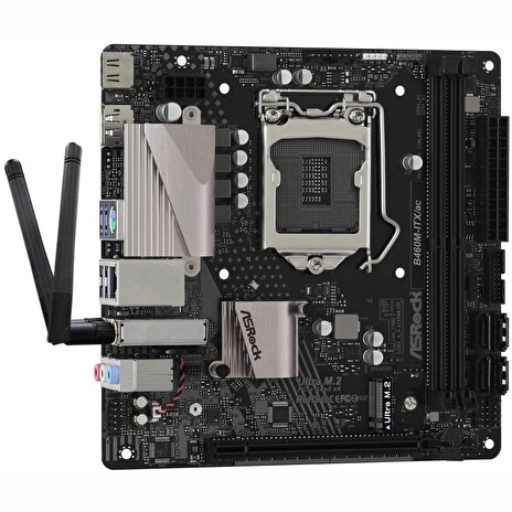 ASRock B460M-ITX/AC / LGA 1200 / Intel B460 / 2x DDR4 DIMM / HDMI / DP / M.2 / Wi-Fi / Mini-ITX