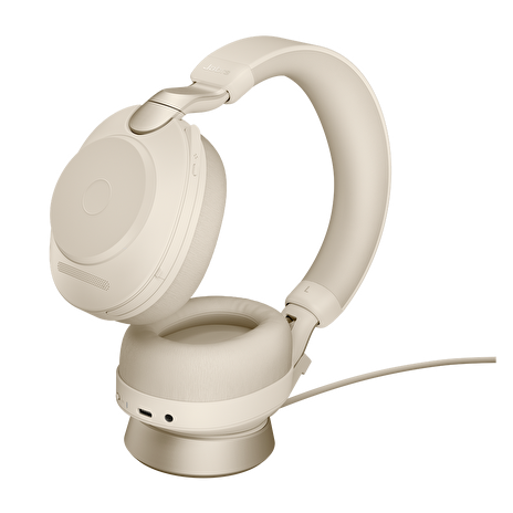 Jabra Evolve2 85, Link380c MS Stereo Stand Beige