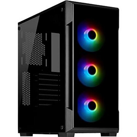 CORSAIR iCUE 220T RGB Airflow Tempered Glass ATX Mid-Tower Case černý ATX PC Case bez zdroje
