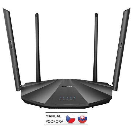 Tenda AC19 WiFi AC Router 2100Mb/s, 1x GWAN, 4x GLAN, 1x USB,VPN, IPv6,4x6dBi,4x4 MU-MIMO, CZ AC2100