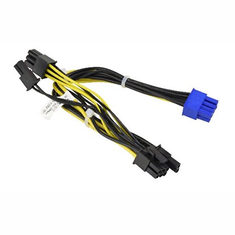Supermicro 8-Pin CPU to 2x 6+2-Pin PCIe 20cm GPU Cable (CBL-PWEX-1017)