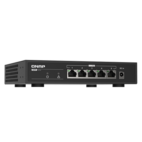 QNAP switch QSW-1105-5T (5x 2,5GbE port, pasivní chlazení, podpora 100M/1G/2,5G)