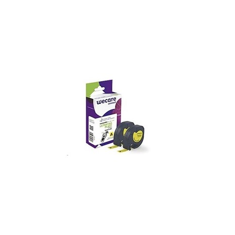 WECARE páska pro DYMO S0721620, Black/Yellow, 2 x 12mm x 4m