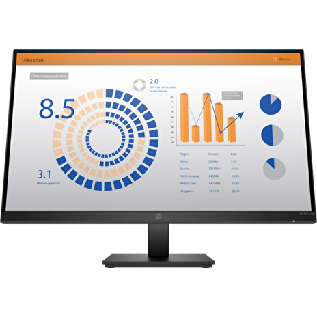 HP P27q G4 27" 2K/300/1000:1/VGA/HDMI/5ms