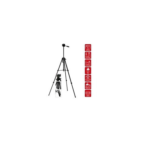 Braun stativ LW 145S (53-145 cm, 900 g, 3-směrná hlava, max.3,5kg, černý)