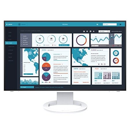 EIZO 27" EV2795-WT , IPS-LED, 2560 x 1440, 350 cd/m2,1000:1, 5 ms, USB-C/DP/HDMI,ultra tenký rámeček, bílý