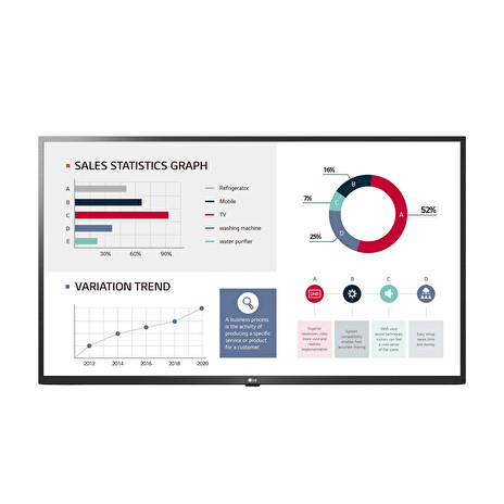 49" LG LED 50UL3G - UHD, 350cd, WebOS, 16/7