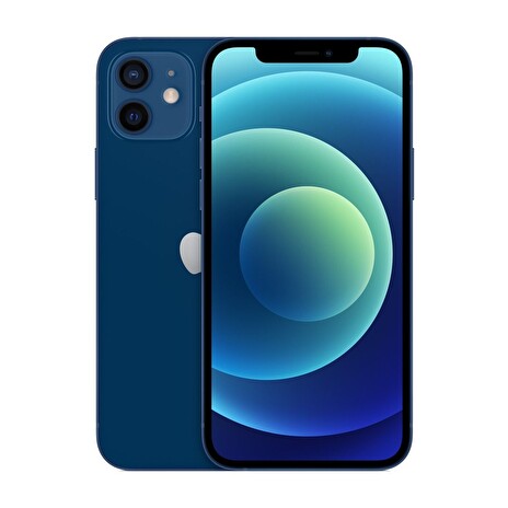 Apple iPhone 12 - Chytrý telefon - dual-SIM - 5G NR - 128 GB - CDMA / GSM - 6.1" - 2532 x 1170 pixels (460 ppi) - Super Retina XDR Display (12 MP přední kamera) - 2x zadní fotoaparát - modrá