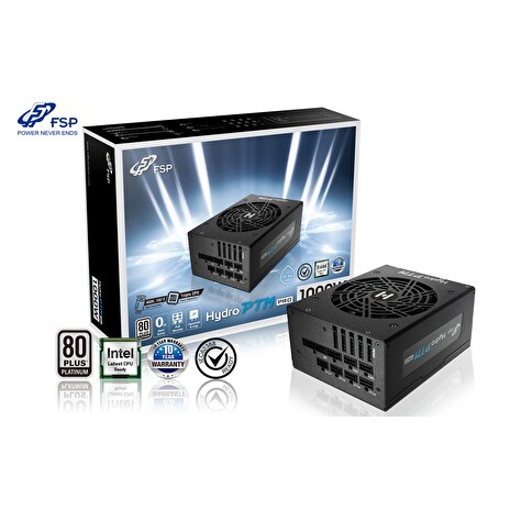 FSP/Fortron HYDRO PTM PRO 1000, 80PLUS PLATINUM, 1000W, modular