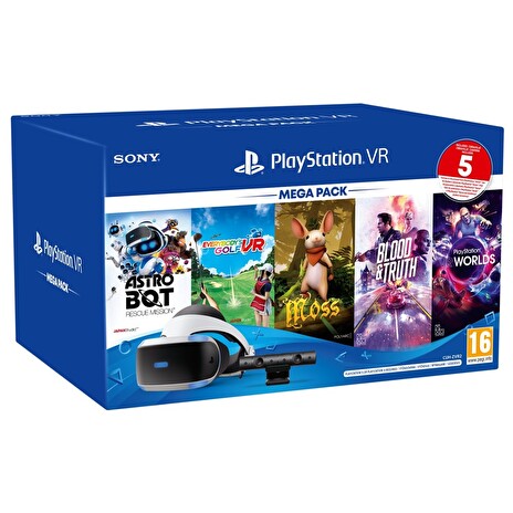 PS4 - PSVR Mega3 + VR kamera + 5 her