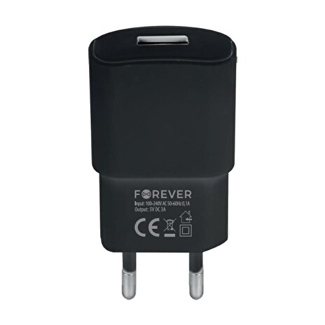 Nabíječka do sítě Forever USB 3A QC3.0 TC-01 černá