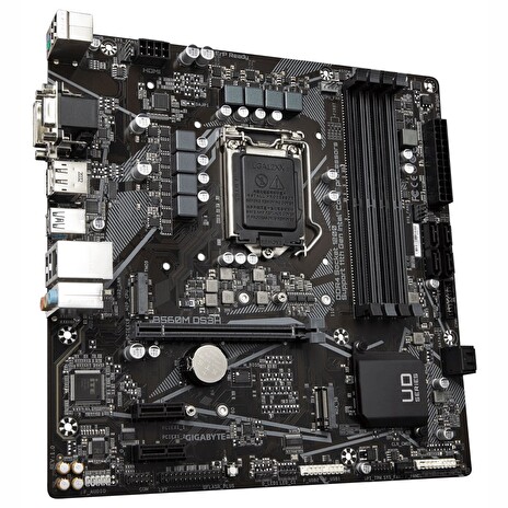 GIGABYTE B560M DS3H / Intel B560 / LGA 1200 / 4x DDR4 DIMM / 2x M.2 / VGA / DVI-D / HDMI / DP / USB-C / mATX