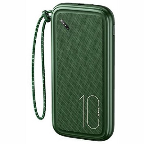 USAMS CD150 Powerbanka s Poutkem 10000mAh Dark Green
