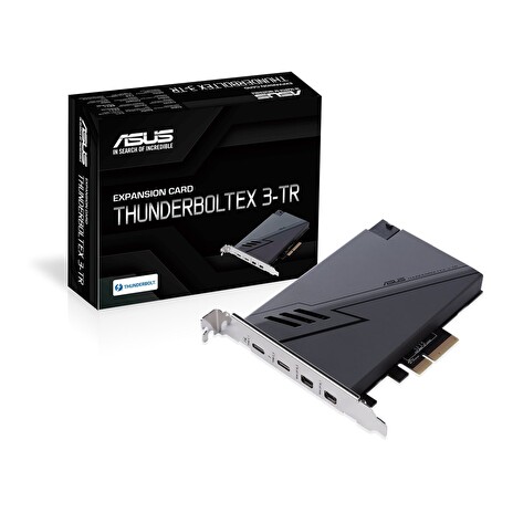 ASUS ThunderboltEX 3-TR expansion card, dual Thunderbolt, 3 ports (USB Type-C), DP 1.4, PCIe 3.0 x4