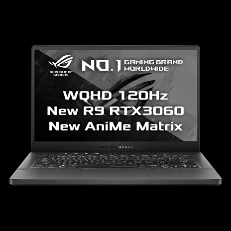 ASUS GA401QM-AniMe023T 14" QHD/IPS/120Hz/AMD Ryzen 9/2x16GB/1TB SSD/RTX 3060 6GB/Win 10 Home/Šedý/2 roky Pick-Up&Return