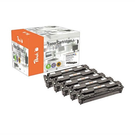 PEACH kompatibilní toner HP CB540A*2, CB541A, CB542A, CB543A, No 125A, CombiPack Plus