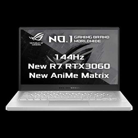ASUS GA401QM-AniMe044T 14" FHD/IPA/144Hz/AMD Ryzen 7/2x8GB/1TB SSD/RTX 3060 6GB/Win 10 Home/Bílý/2roky Pick-Up&Return