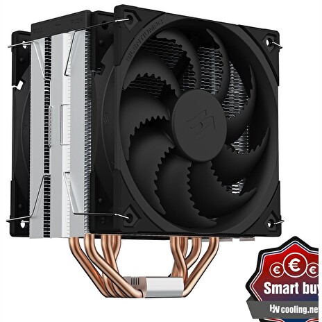 SilentiumPC chladič CPU Fera 5 Dual Fan ultratichý/ 120mm fan/ 4 heatpipes/ PWM/ pro Intel, AMD