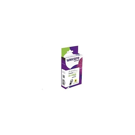 WECARE ARMOR páska pro DYMO S0720790, černá/žlutá, 6mm x 7m