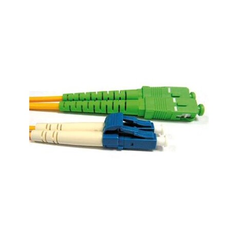 Patchcord FO duplex LC-SC/APC 9/125um SM, 0,5m, OS2