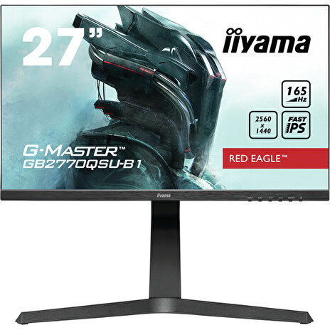 27" iiyama G-Master GB2770QSU-B1: IPS, WQHD@165Hz, 400cd/m2, 0.5ms, HDMI, DP, USB, FreeSync, pivot