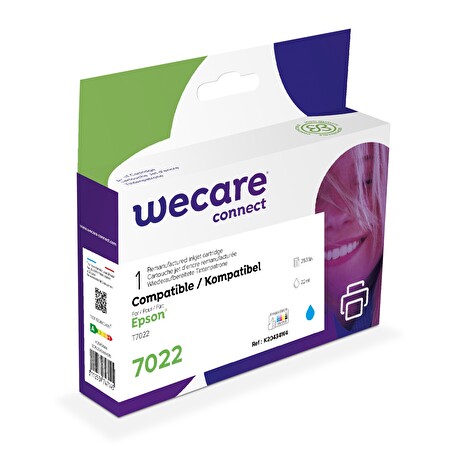 WECARE ink pro EPSON C13T70224010,modrá/cyan