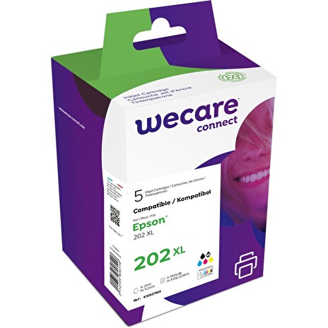 WECARE ARMOR ink sada kompatibilní s EPSON C13T02G74010,pblack+CMYK