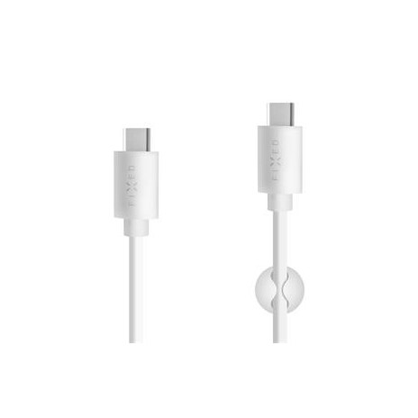 Kabel FIXED USB-C/USB-C, 1m, PD, 60W, bílý