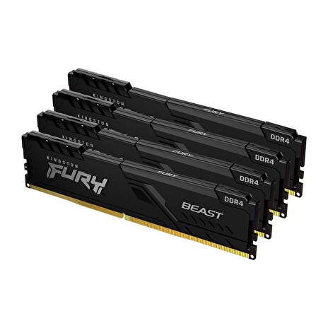 Kingston FURY Beast DDR4 128GB (Kit 4x32GB) 2666MHz DIMM CL16 černá