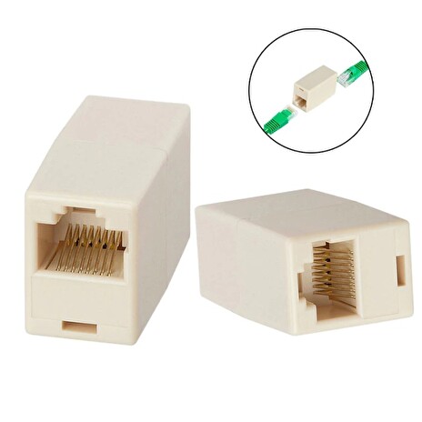 Spojka RJ45 (UTP), cat5, slonová kost