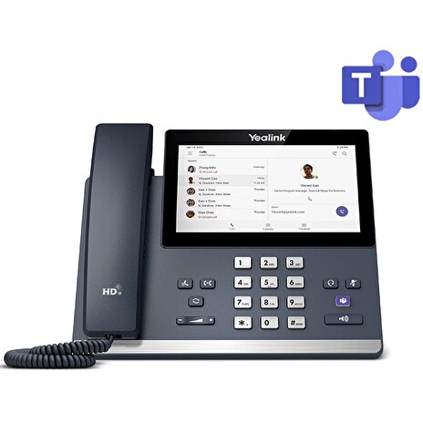 Yealink MP56A IP tel., PoE, 7" bar. dotyk. LCD, Teams