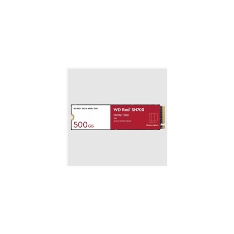 WD RED SSD NVMe 500GB PCIe SN700, Geb3 8GB/s, (R:3430/W:2600 MB/s) TBW 1000