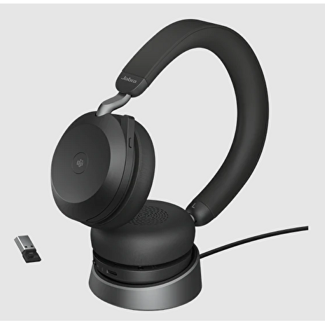 Jabra Evolve2 75, USB-C, UC Stereo Stand, Black