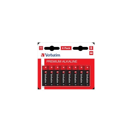 VERBATIM Alkalické baterie AA, 8 PACK , LR6