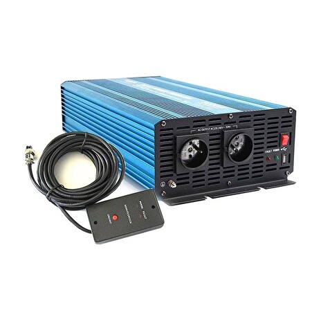Měnič napětí CARSPA P3000 12V/230V 3000W čistá sinusovka