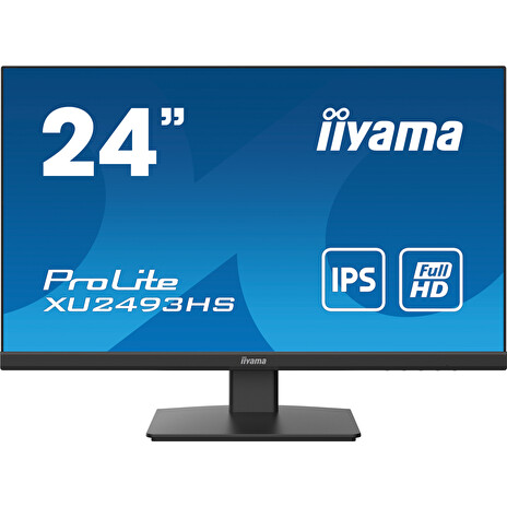 24" iiyama XU2493HS-B4: IPS, FullHD@75Hz, 250cd/m2, 4ms, VGA, HDMI, DP, černý